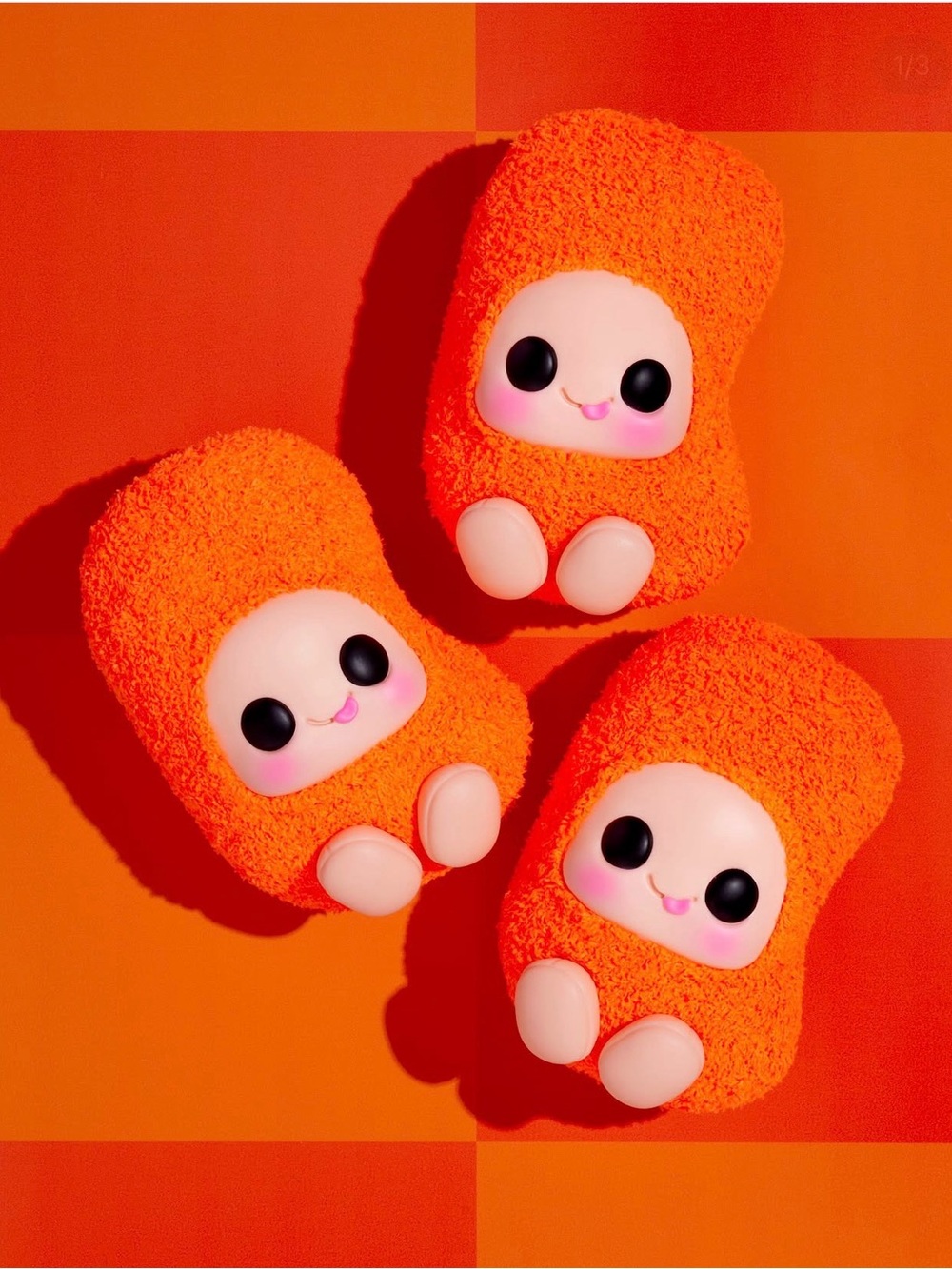 Plush Orange Squeeze Toy for Kids - Cute Soft Character